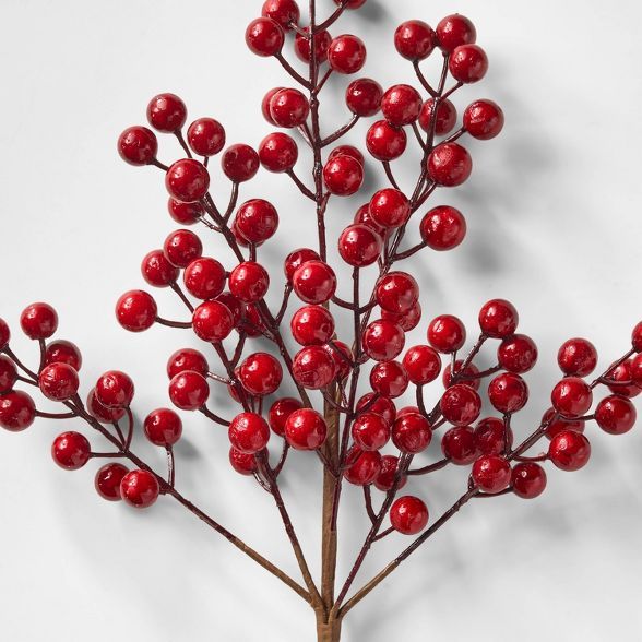 17in Red Berries Holiday Arrangement Stem Pick - Wondershop&#8482; | Target