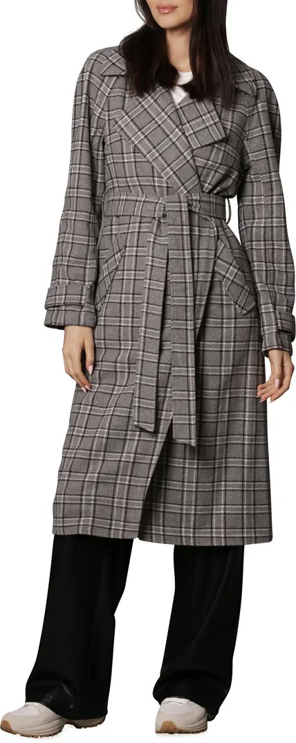 Belted Plaid Trench Coat | Nordstrom Rack