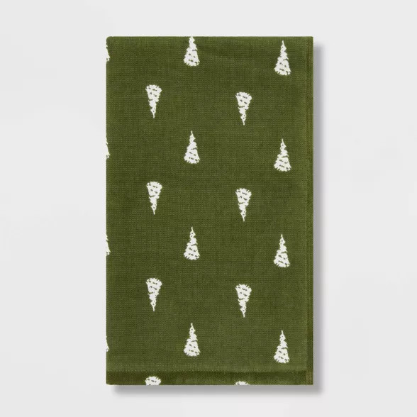 Holiday Flat Woven Hand Towel - Threshold™ | Target