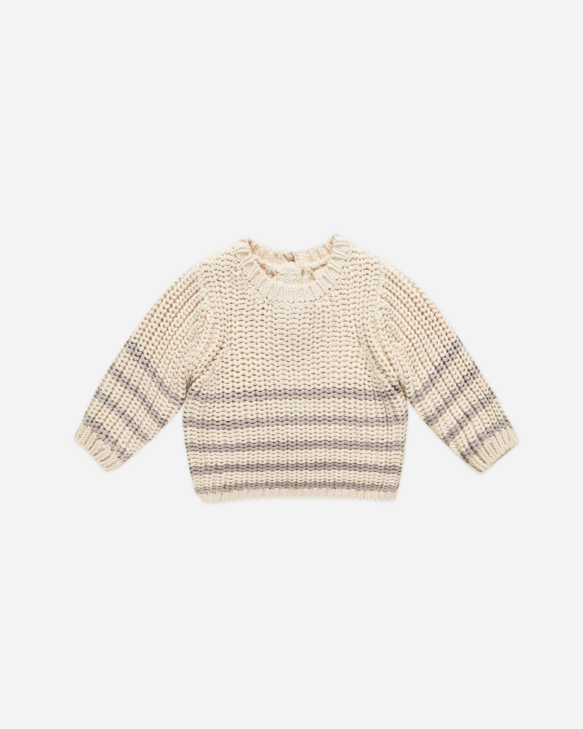 Rex Sweater || Fog Stripe | Rylee + Cru