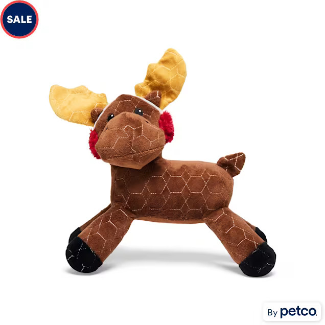 Merry Makings Moose Plush Tough Dog Toy, Medium | Petco
