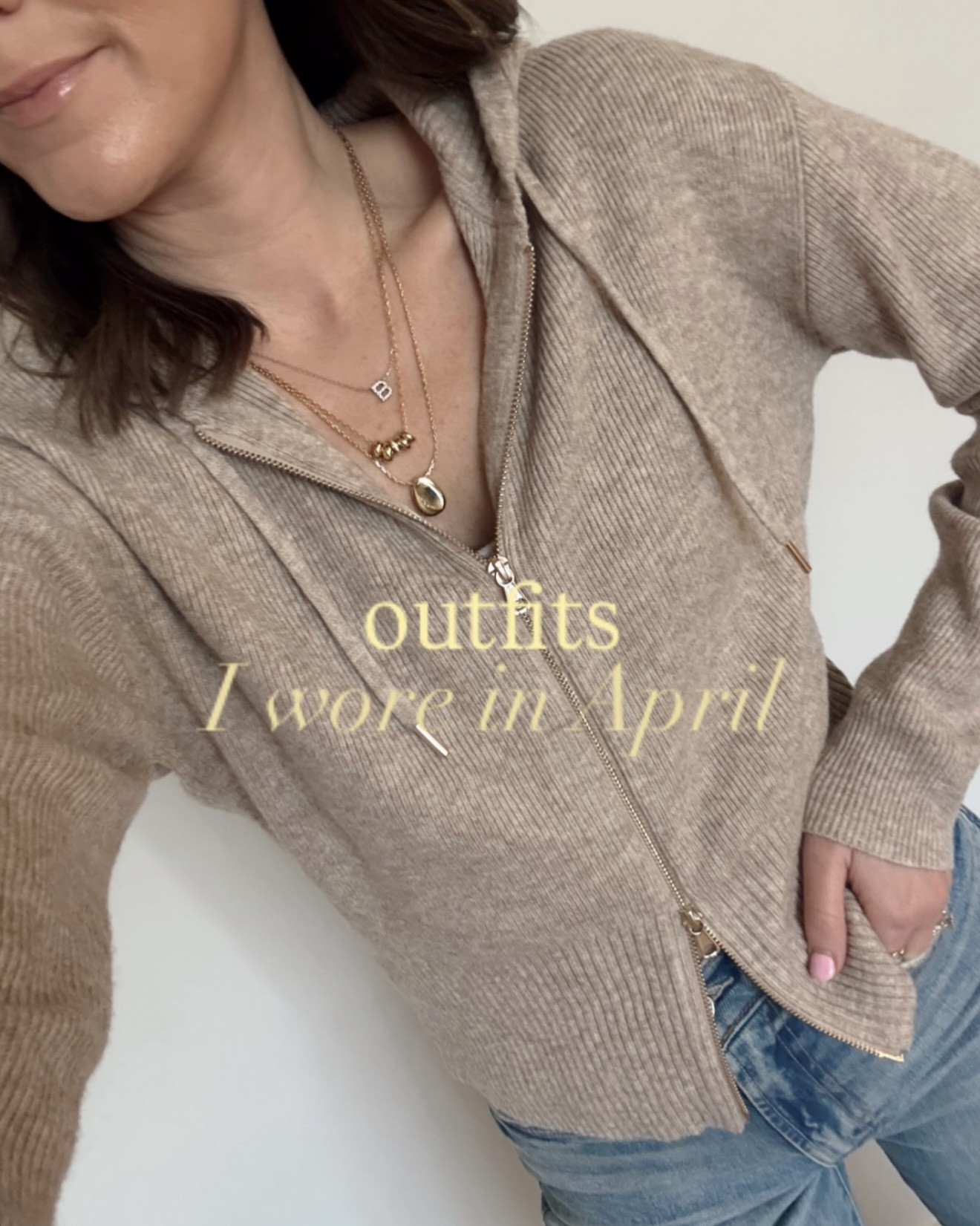 Some of the outfits I actually wore last month. It’s easy to see what pieces I was loving in April with lots of pieces making repeat appearances!

Outfit ideas, style over 30, denim outfits, everyday outfits, outfit inspo, why to wear, ootd