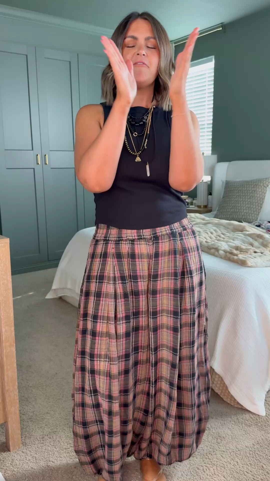 Free People pants, size large

Size 12, midsize, casual style, summer outfit, millennial, fall transition outfit

#LTKootd #LTKOver40 #LTKMidsize