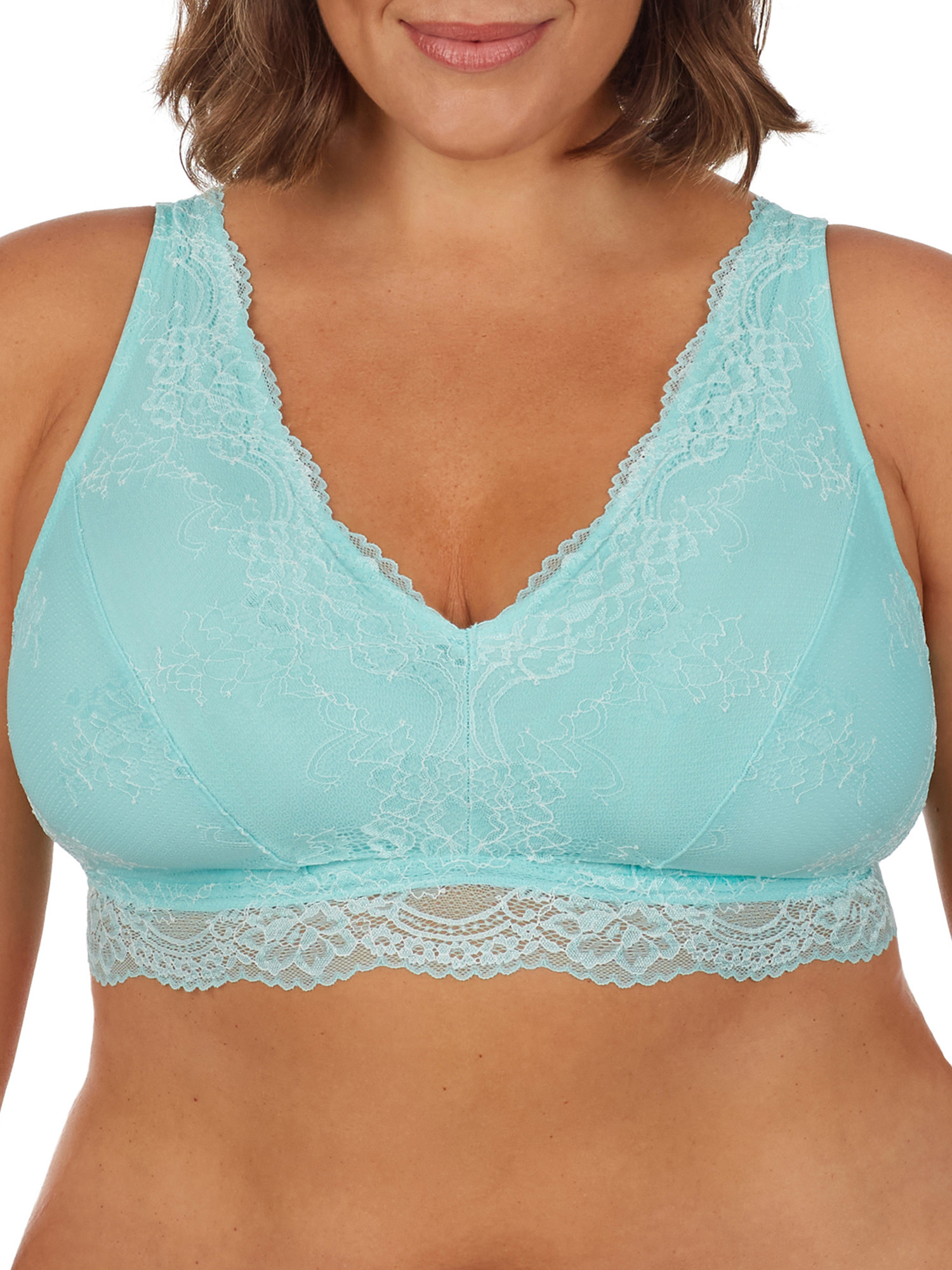 Secret Treasures Women's and Women's Plus Size Lace Bralette - Walmart.com | Walmart (US)