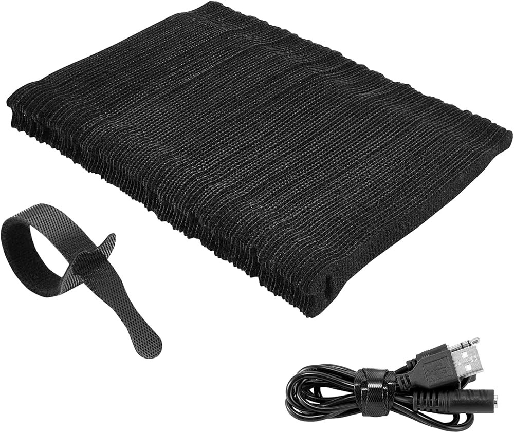 100Pk Reusable Cable Ties Cable Straps,Trilancer 15x1.2cm Thin Wire Cord Organization Ties with H... | Amazon (CA)