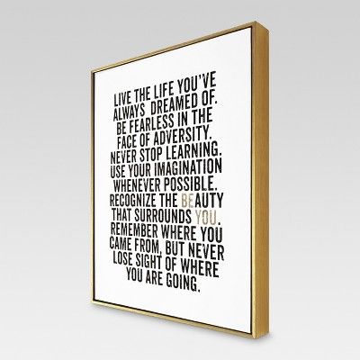 Be You Framed Canvas 16"x20" - Threshold&#153; | Target