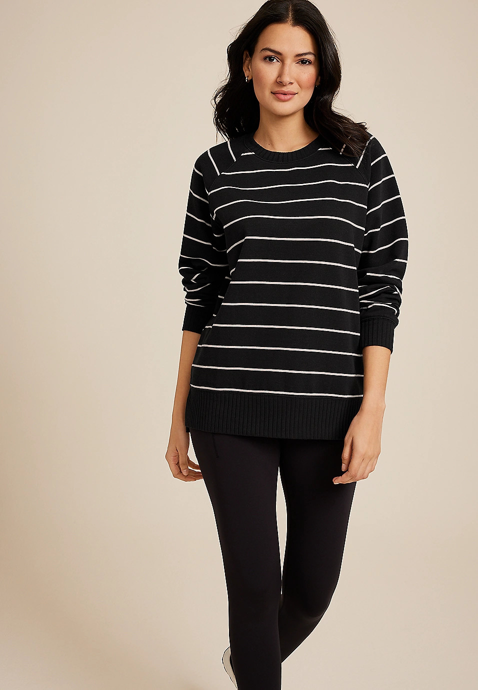 Willowsoft Striped Sweatshirt | Maurices