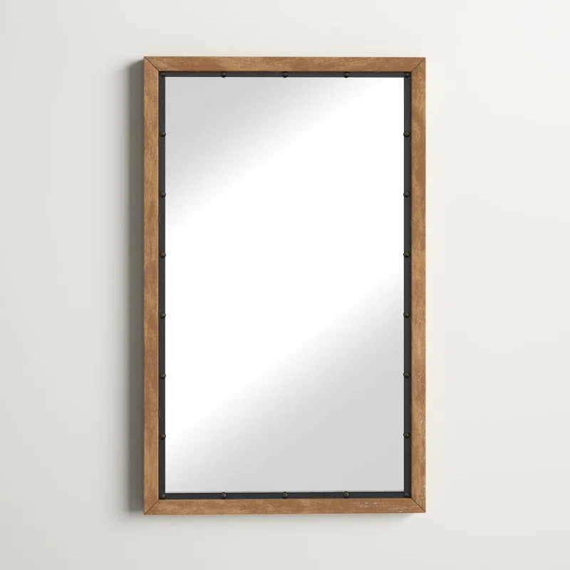 Addilynn Rustic Wood Wall Mirror | Wayfair North America
