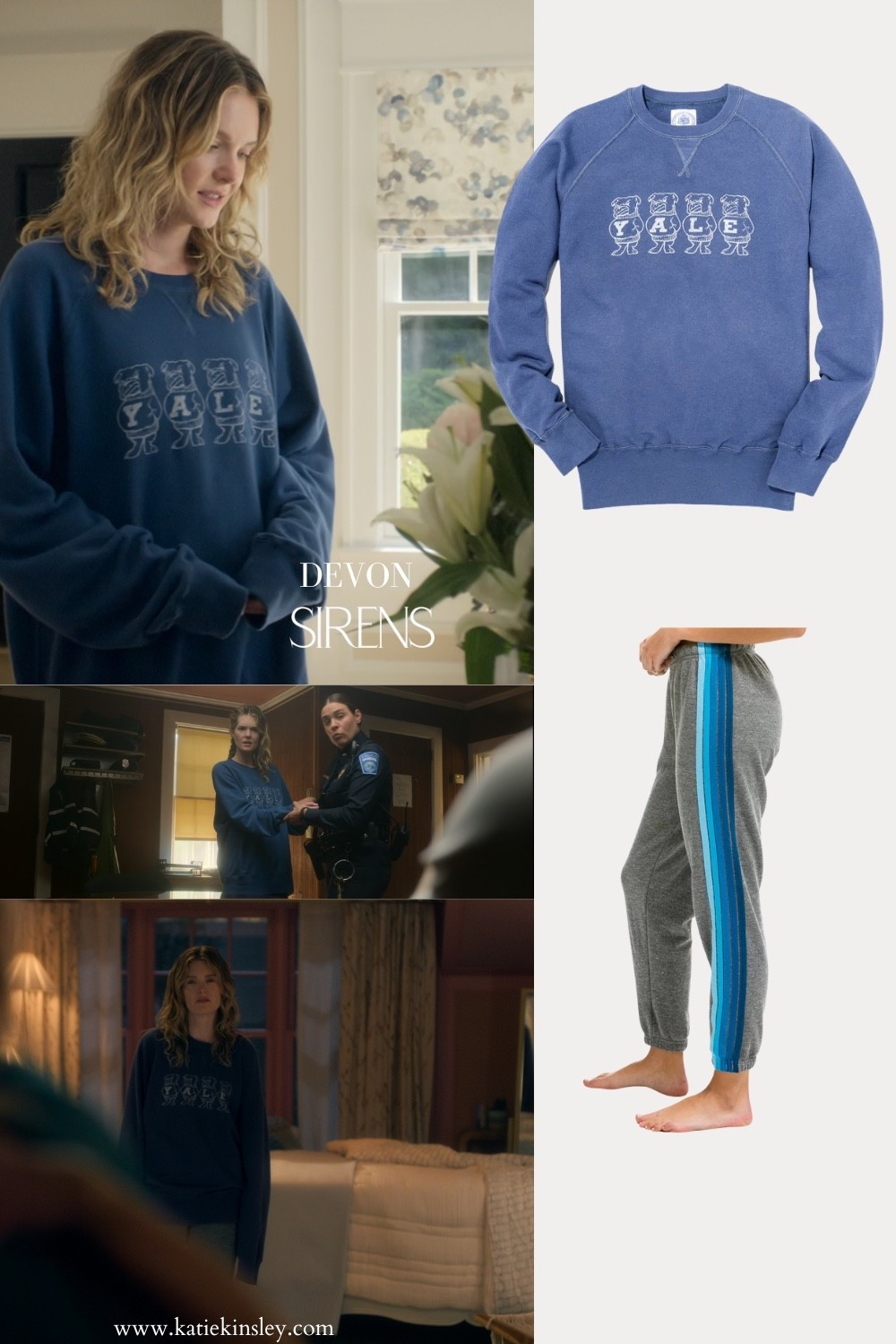 Netflix Sirens: Devon wearing Yale sweatshirt and sweatpantss

#LTKStyleTip
