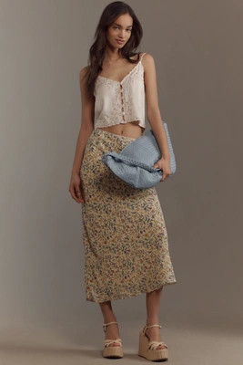 Reformation Layla Midi Slip Skirt | Anthropologie (US)