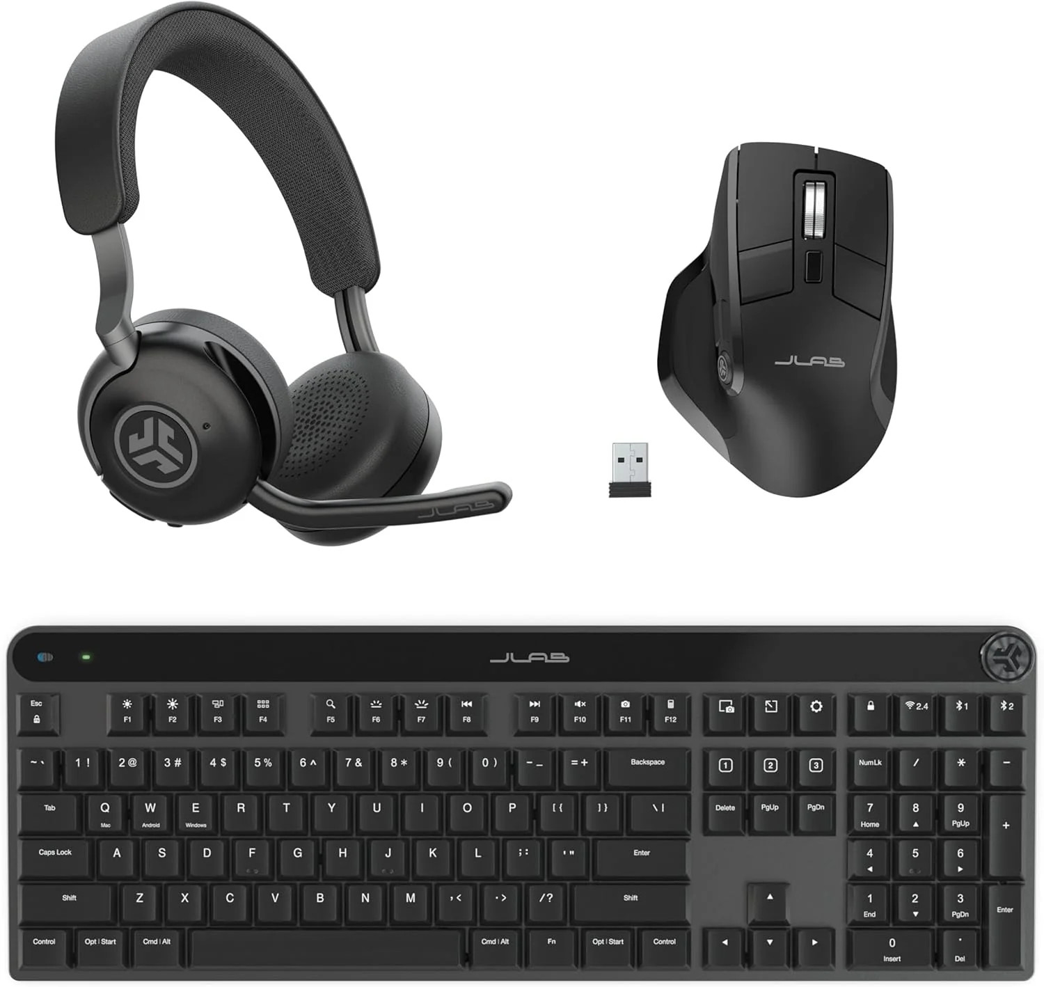 JLab Epic Work Bundle, Epic Work Wireless Headset, Epic Mechanical Key | JLab
