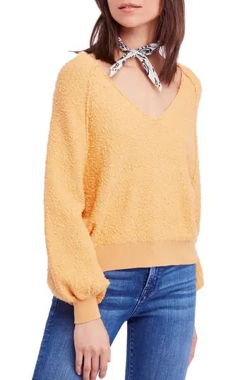 Women's Free People Found My Friend Sweater, Size X-Small - Orange | Nordstrom