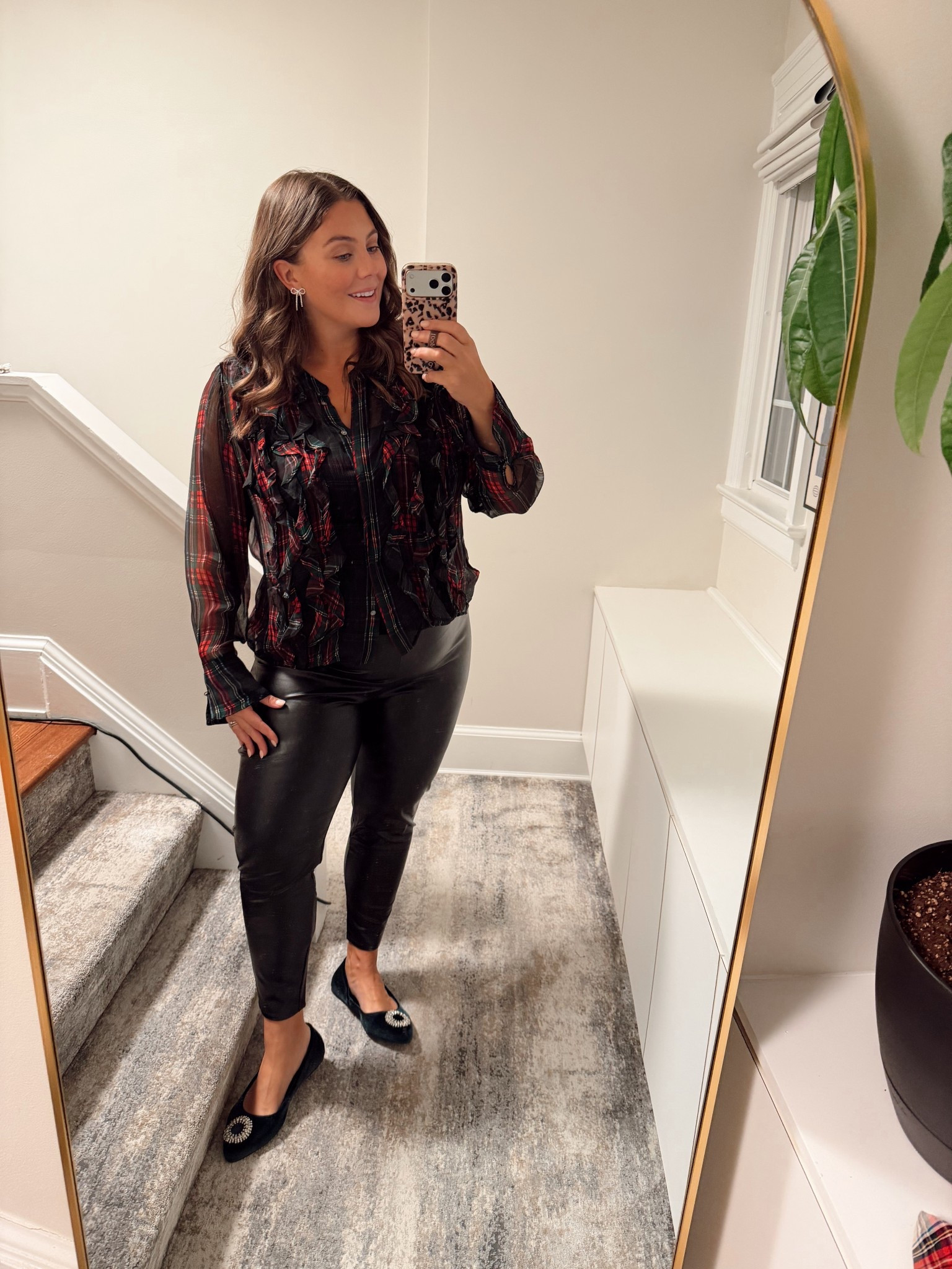 Last night’s holiday party look - sharing similar styles (top & pants are old styles). Use CARALYN15 at Spanx. 

#LTKMidsize #LTKootd #LTKHoliday