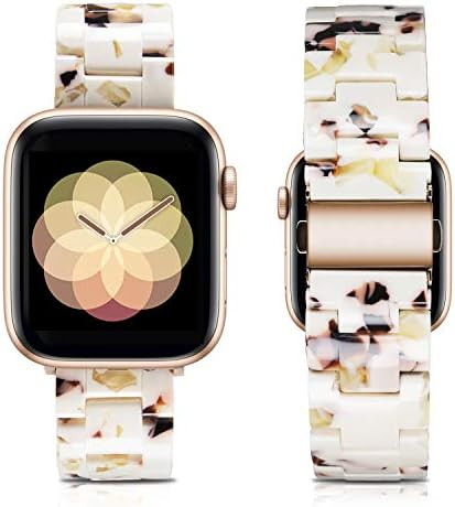 Caunedy Watch Band Compatible with Apple Watch 42mm/44mm for Women Man,Light Resin Bracelet Fashi... | Amazon (US)