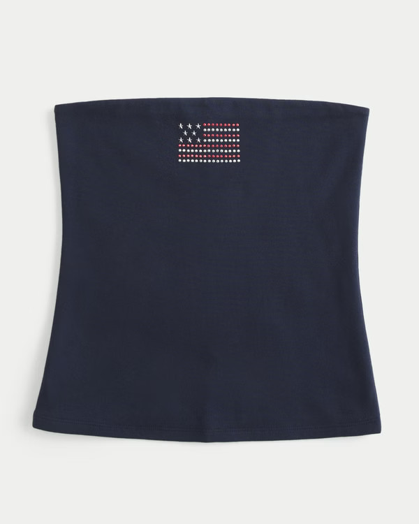 Taylor Shine Graphic Tube Top | Hollister (US)