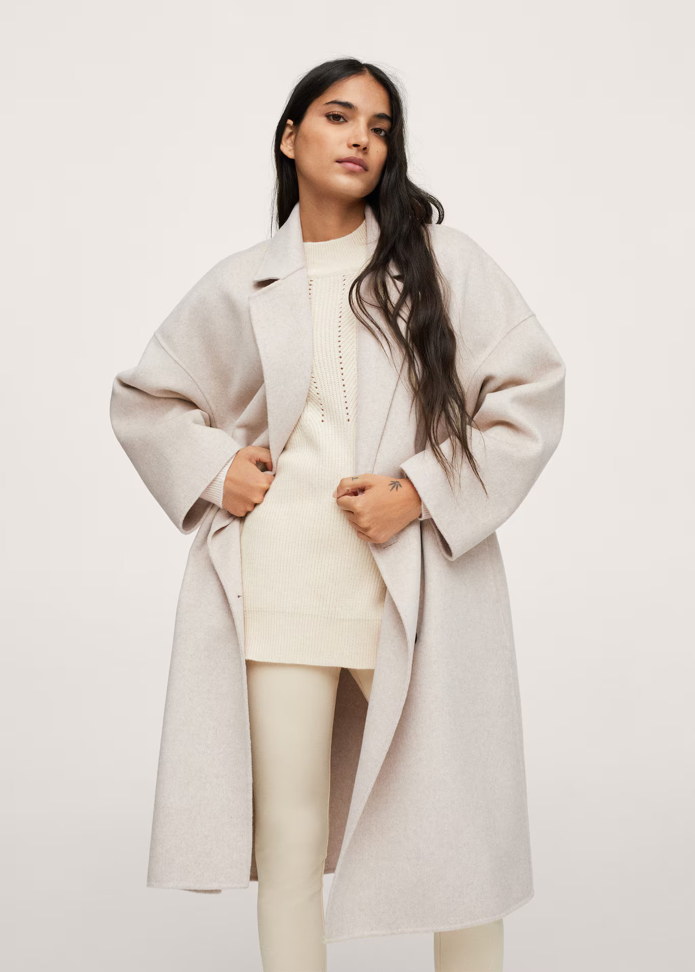 Double-breasted wool coat | MANGO (US)