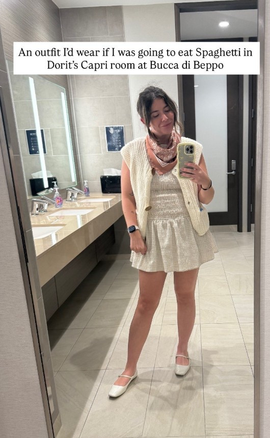 Pasta in the capri room!