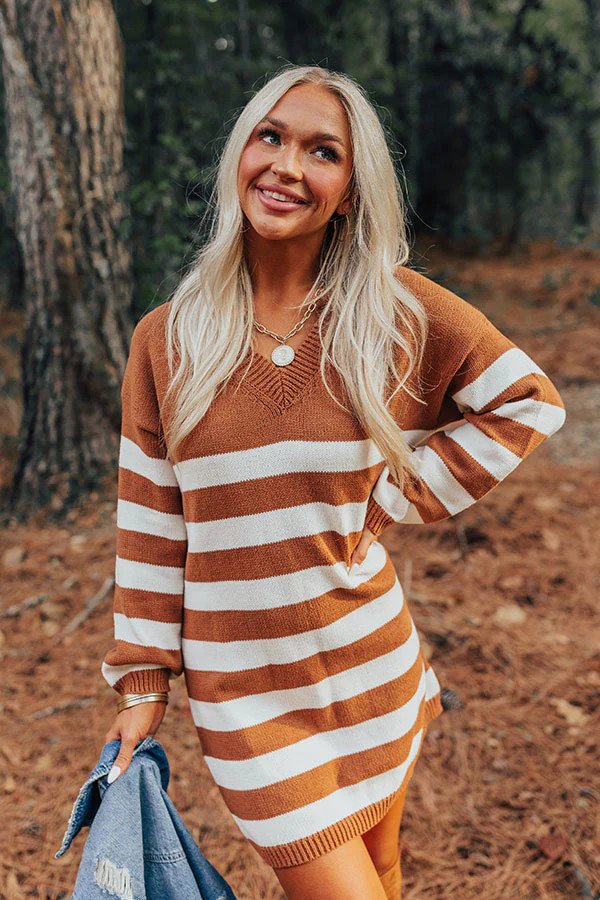 Cozy Daydream Stripe Sweater Dress | Impressions Online Boutique