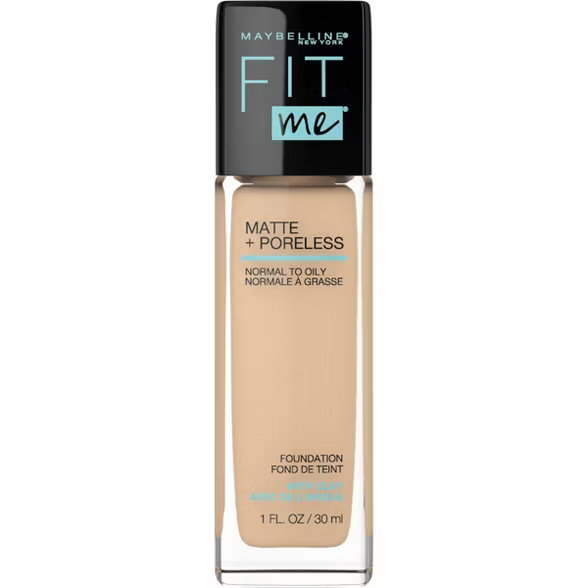 Maybelline Fit Me Matte + Poreless Oil Free Liquid Foundation - 1 fl oz | Target