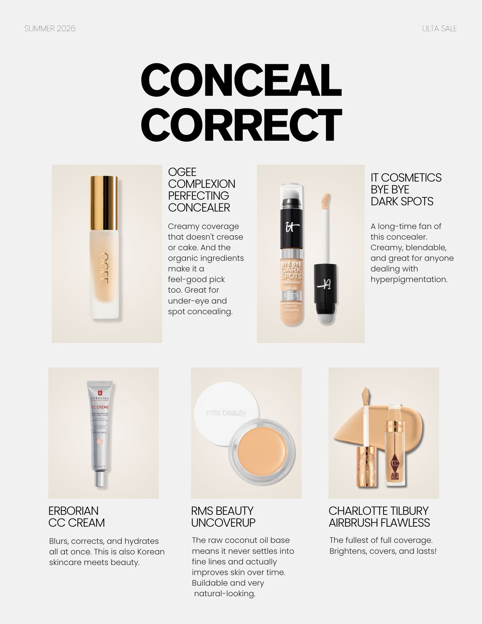 ulta beauty sale, makeup, concealer, correcting cream, luxury beauty, drugstore beauty, viral beauty, mature skin, over 40 beauty

#LTKgrwm #LTKBeauty #LTKSaleAlert