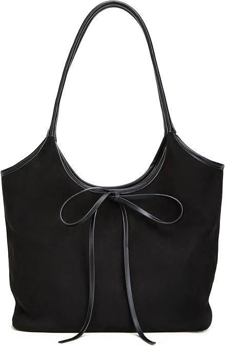 Vintage French Bow Tote Bag Large Capacity Hobo Bag Shoulder Bag Satchel Purse Chic Underarm Bag ... | Amazon (US)