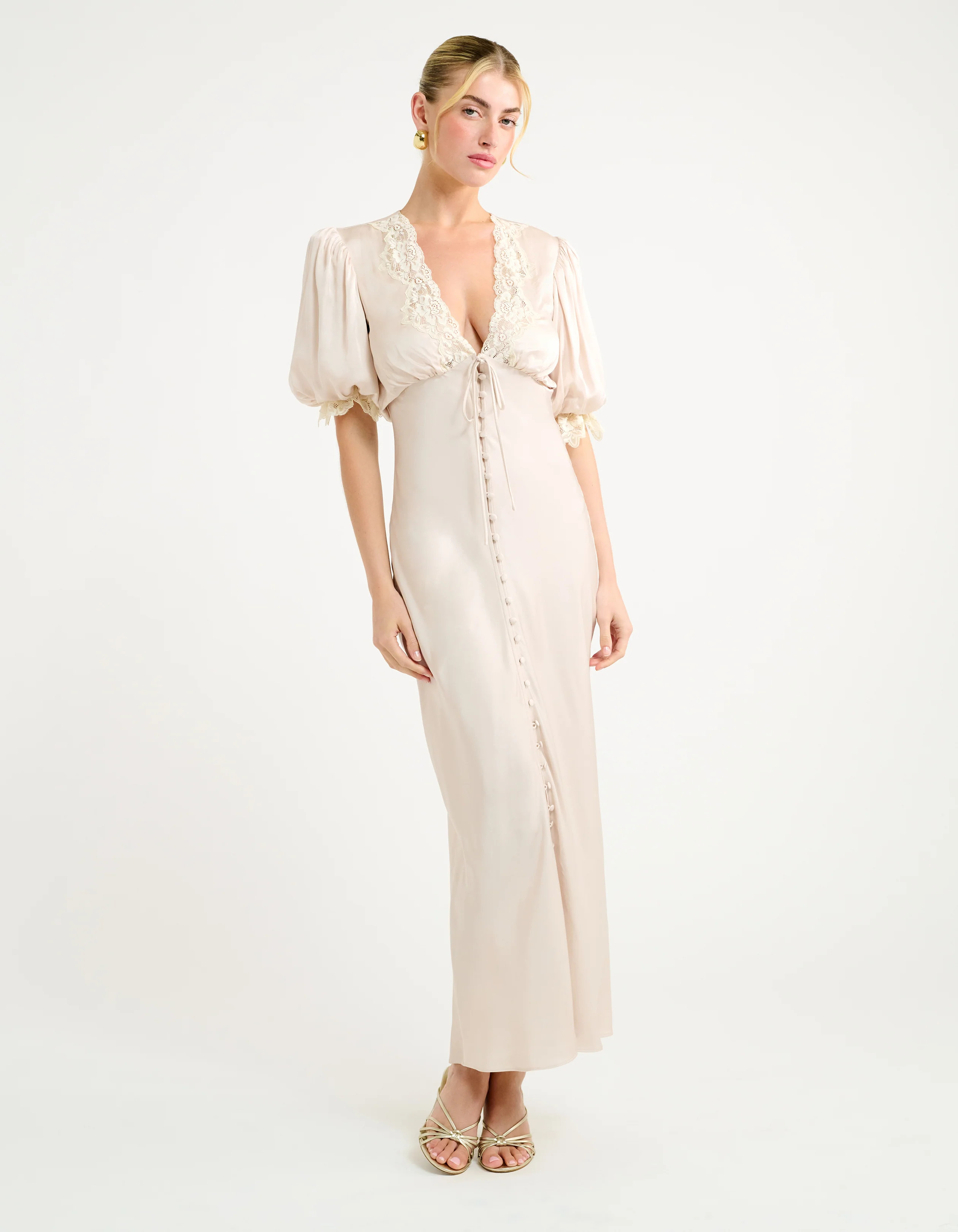 Honey Duster Maxi Dress | Dove | Rumored