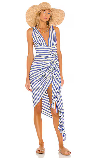 Tulum Dress in Royal & Cream | Revolve Clothing (Global)