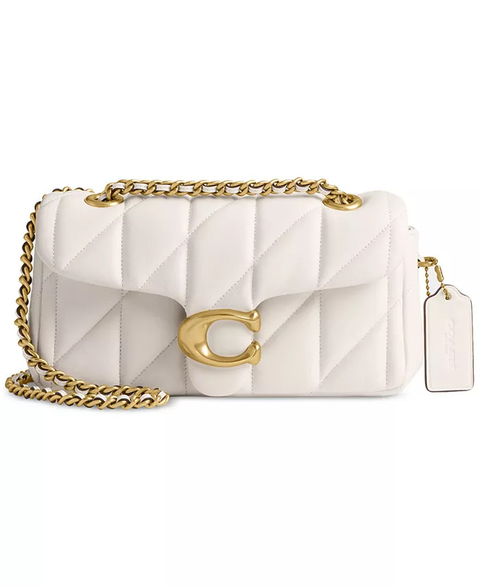 COACH Quilted Leather Mini Tabby Shoulder Bag 20 with Chain - Macy's | Macy's