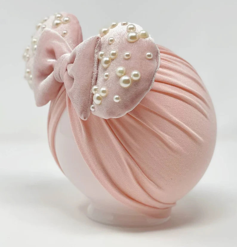 Blush Velvet || Minnie Ears Headwrap || Minnie Ears Turban || Minnie Ears for Babies || Magic kin... | Etsy (US)