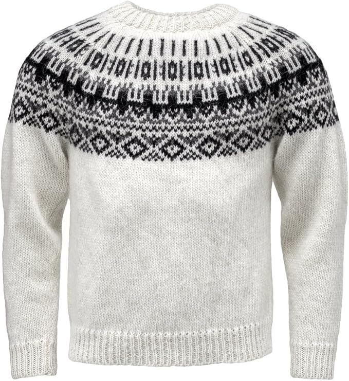 ICEWEAR Elis Sweater Lopapeysa Design 100% Icelandic Wool Long Sleeve Winters Sweater Without Zip... | Amazon (US)