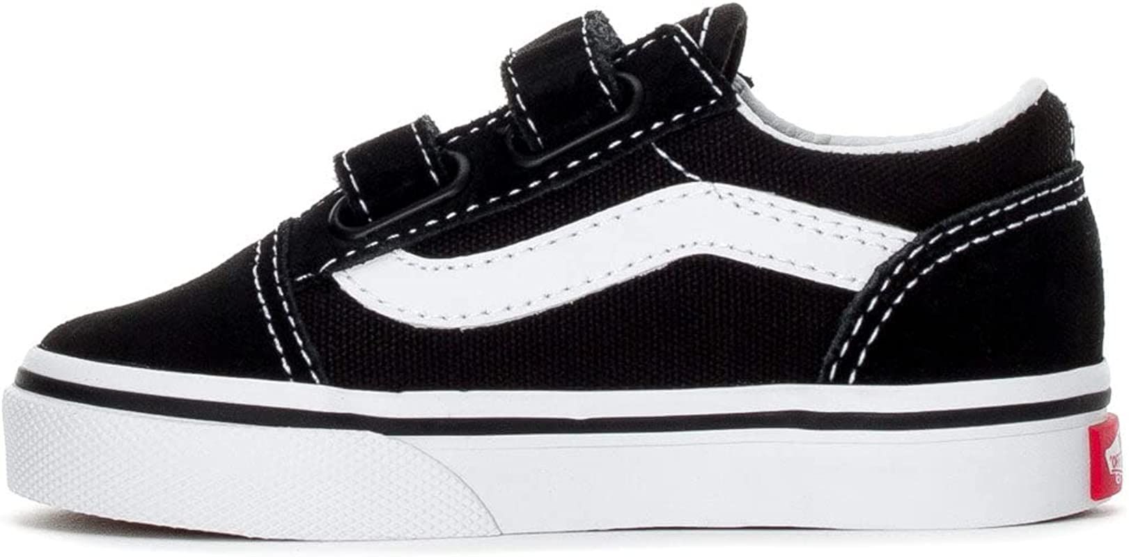 Vans Boy's & Girl's Old Skool Pre School Little Kid Skate Shoe (True White, Medium | Amazon (US)