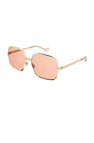 Gucci Rosy Rectangle in Gold & Red from Revolve.com | Revolve Clothing (Global)