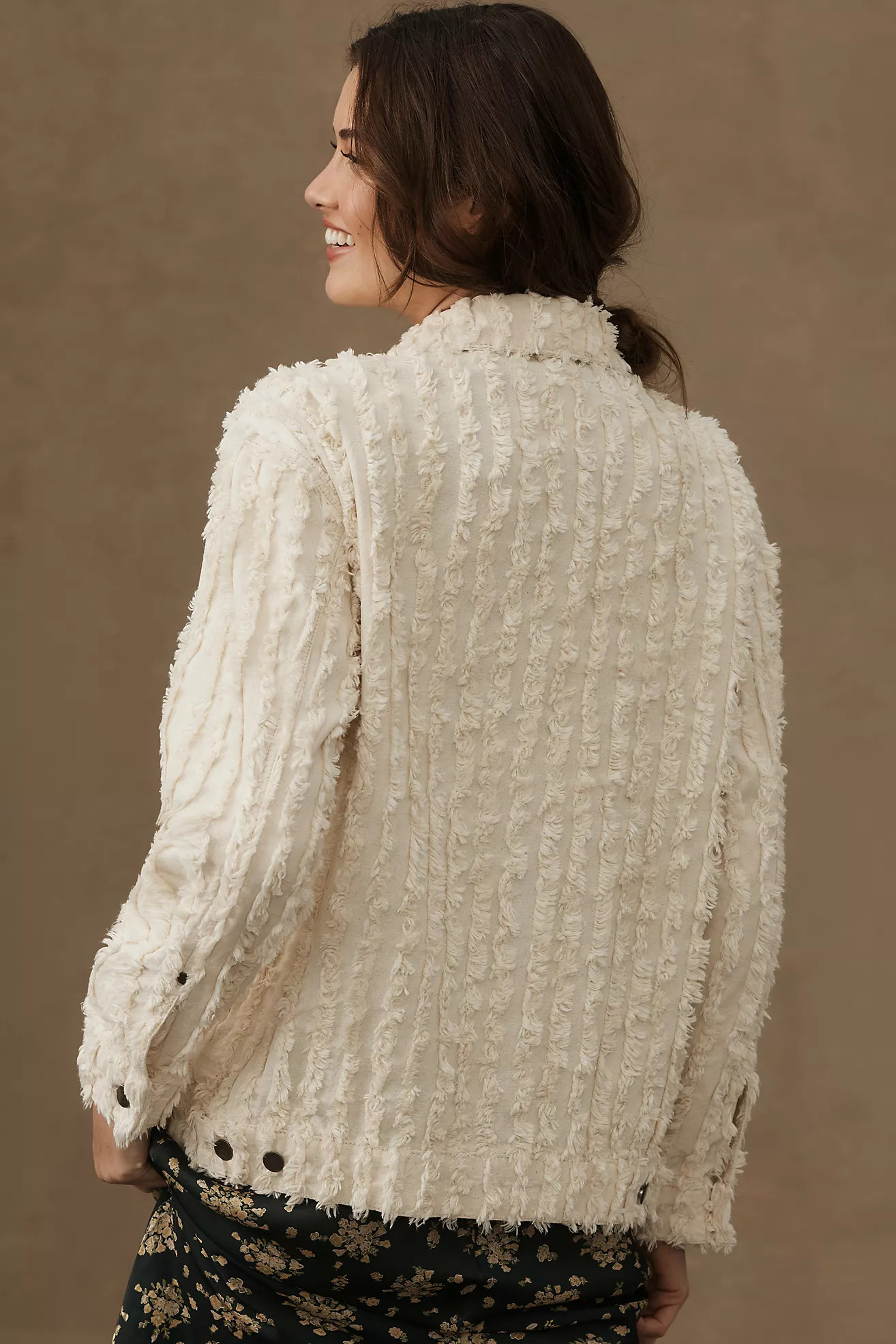 Pilcro Fluffy Corduroy Trucker Jacket | Anthropologie (US)