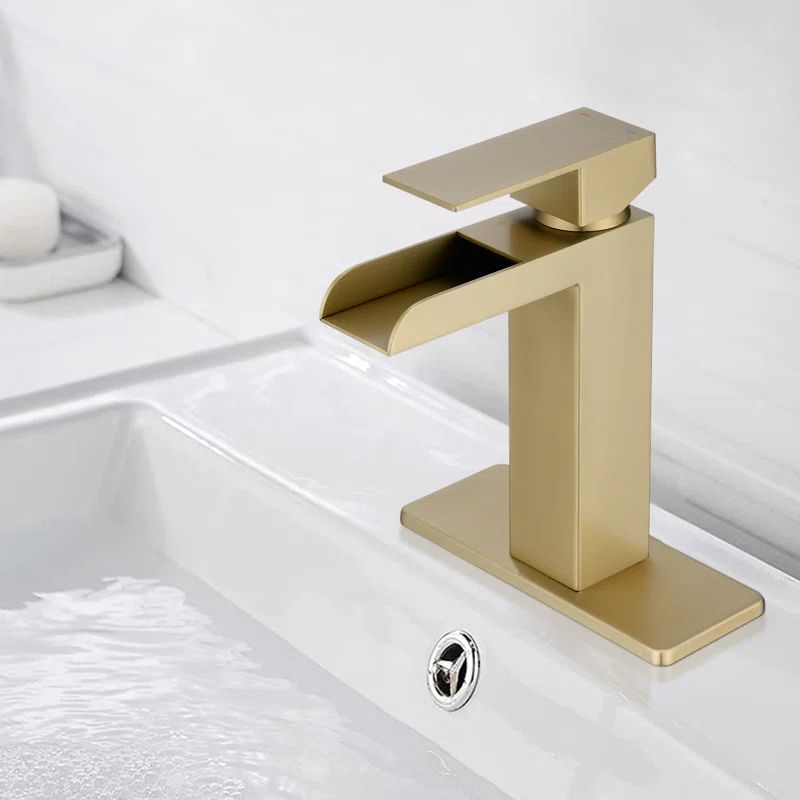 KS11AARS395BG Single Hole Faucet Single-handle Bathroom Faucet with Drain Assembly | Wayfair North America