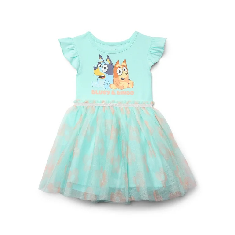 Bluey & Bingo Toddler Girls Tutu Dress, Sizes 12M-5T | Walmart (US)