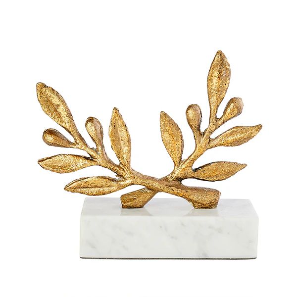Gold Leaf Olive Branch Figurine | Caitlin Wilson Design