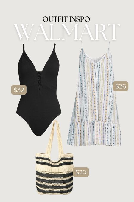 Walmart beach vibes affordable outfit idea! 
