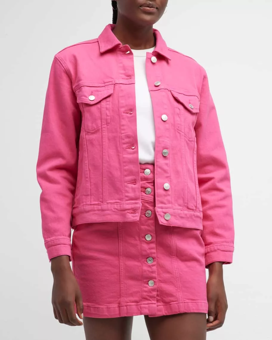 Gap pink denim store jacket