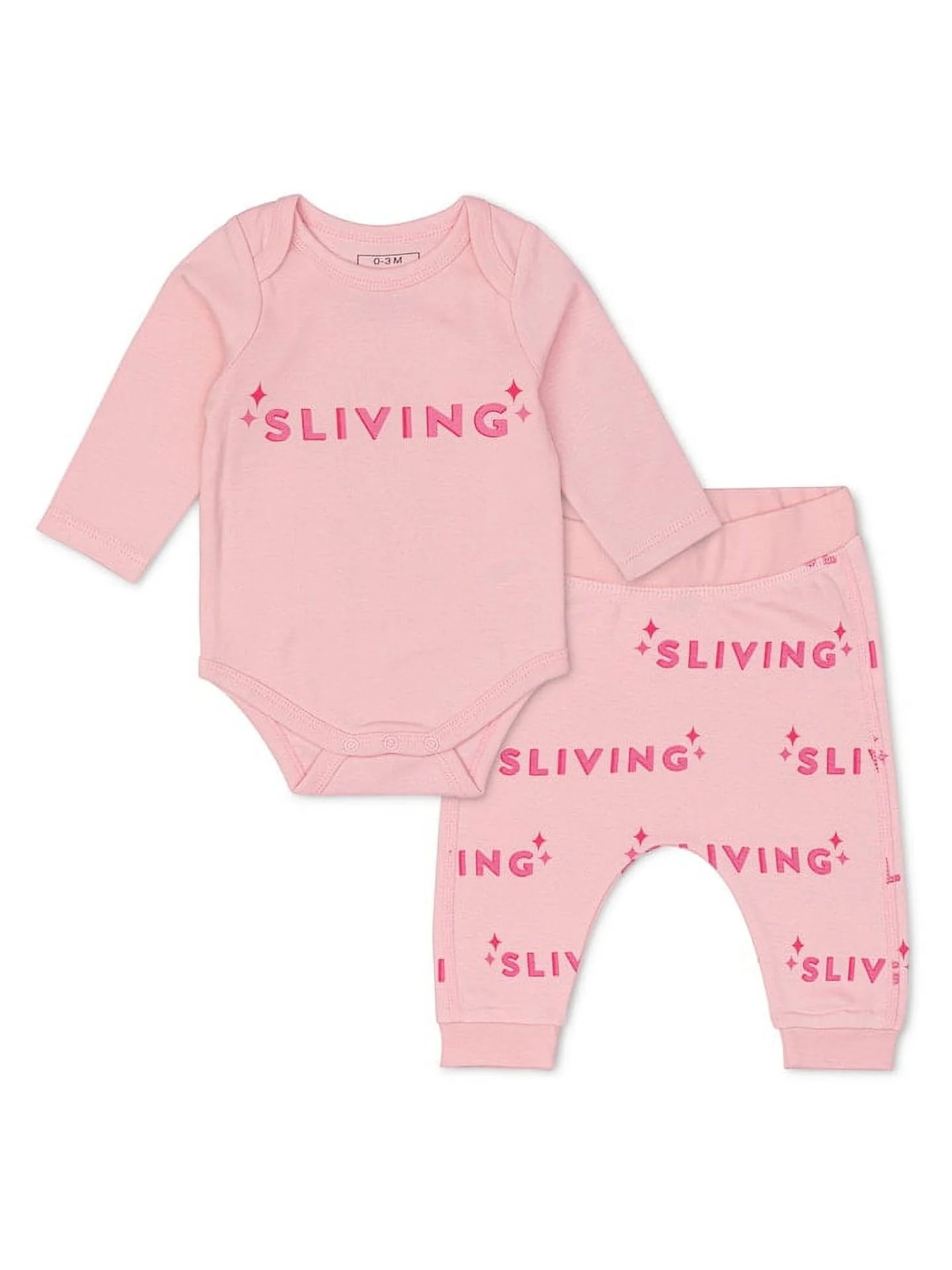 Paris Hilton x Monica + Andy Organic Cotton Baby First Moves Set, Sizes Preemie-18 Months - Walma... | Walmart (US)