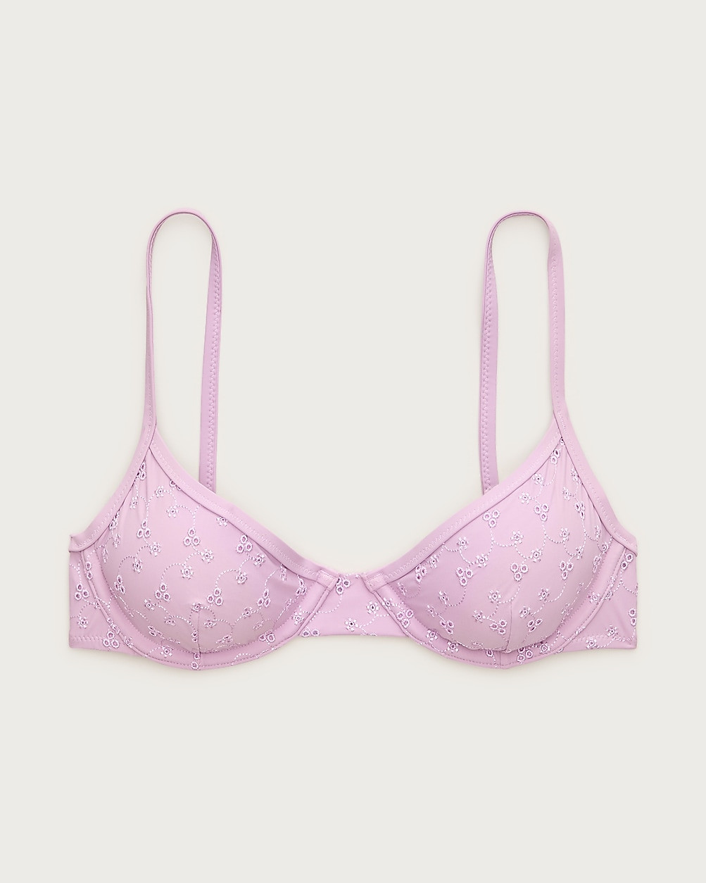 Underwire eyelet bikini top | J. Crew US