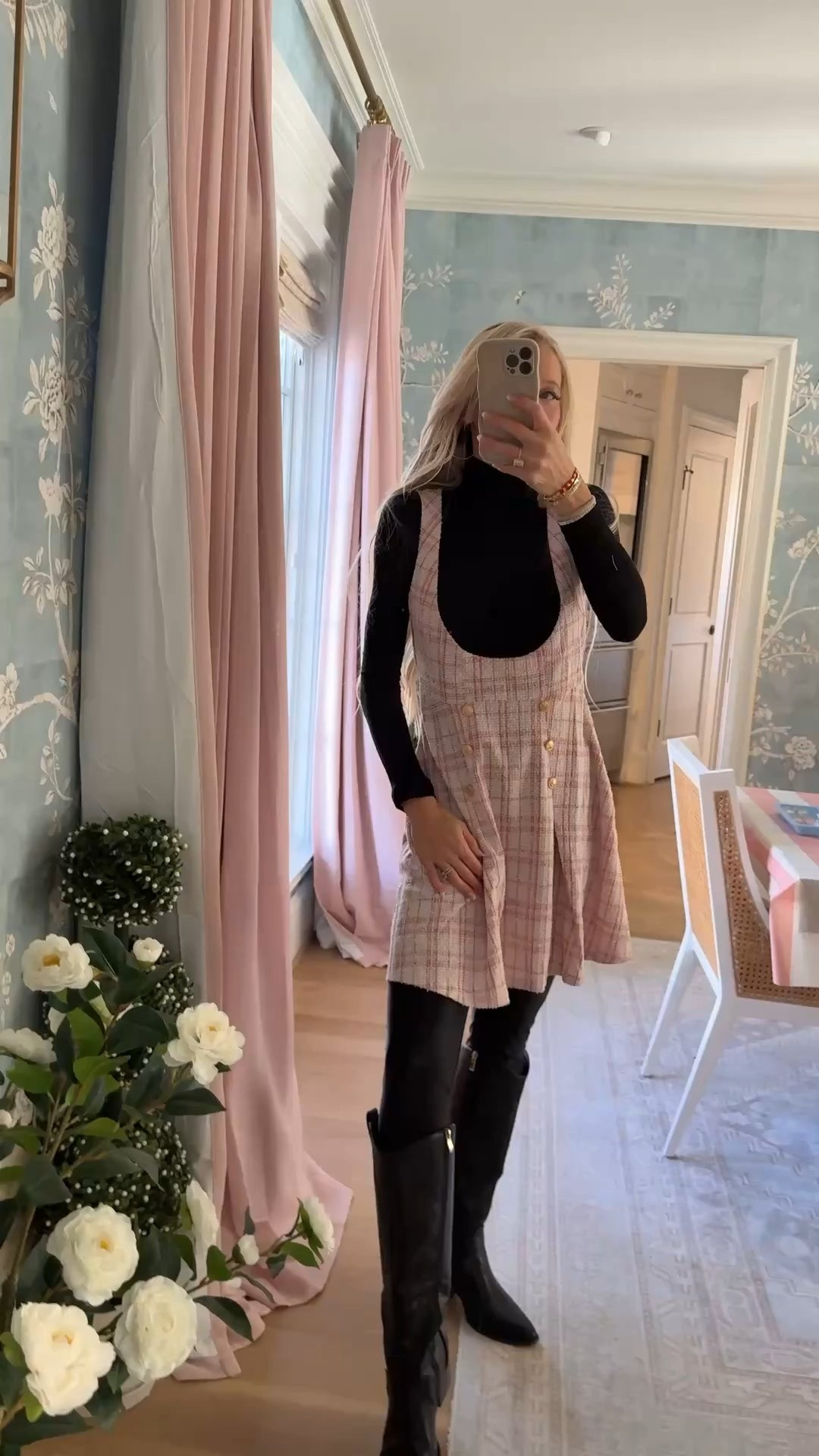 A little pink, a little classic 🤍 this overall dress paired with boots is one of those outfits that feels playful but still polished… easy to wear and instantly happy.



#pinkstyle #everydayfashion #momstyle

#LTKootd #LTKgrwm