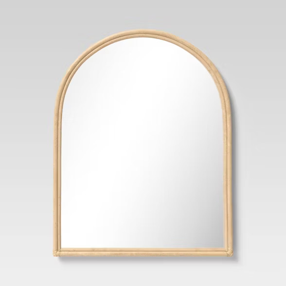 Rattan Wall Mirror Brown - Threshold™ | Target