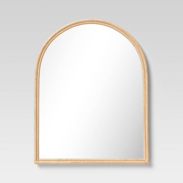 Natural Rattan Mirror with Wrapping - Threshold™ | Target