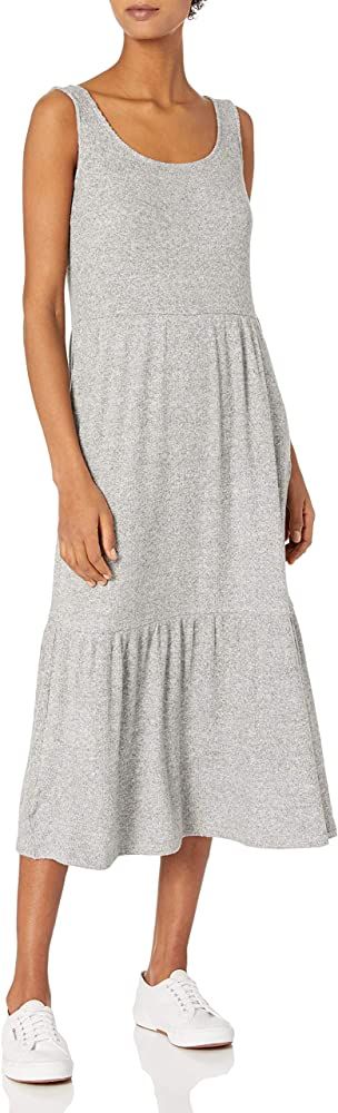 Amazon Essentials Women's Cozy Knit Rib Sleeveless Tiered Maxi Dress (Previously Daily Ritual) | Amazon (US)