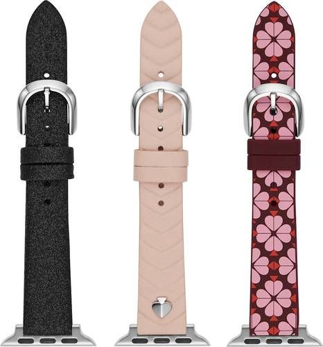 kate spade new york - Watch Strap for Apple Watch™ 38mm and 40mm (3-Pack) - Black/Pink/Blush | Best Buy U.S.