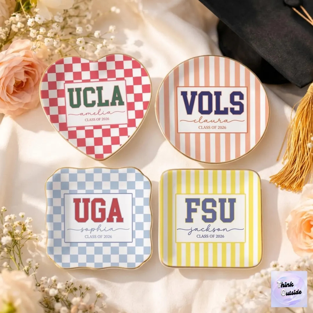 Personalized Graduation Gifts for Her, Custom Graduation Jewelry Dish, Grad College Gift, School ... | Etsy (Global)