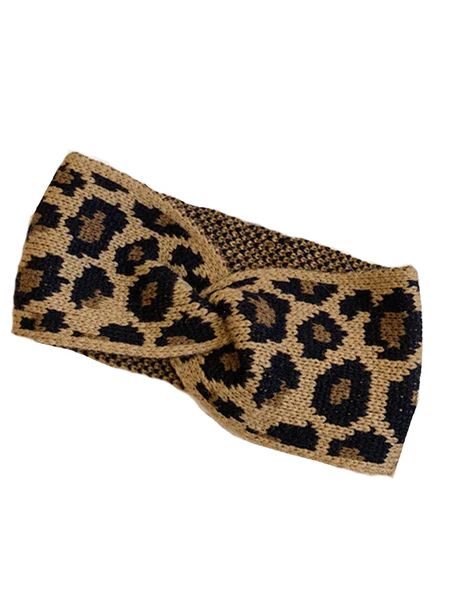 'Jamie' Leopard Print Knitted Headband | Goodnight Macaroon