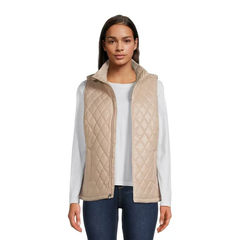 Time and Tru Women's Diamond Core Vest, Sizes XS-3X - Walmart.com | Walmart (US)