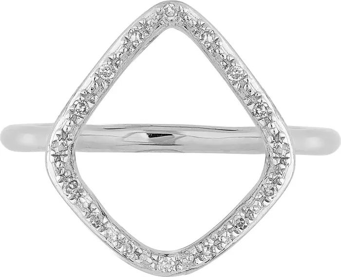Monica Vinader Riva Diamond Hoop Ring | Nordstrom | Nordstrom