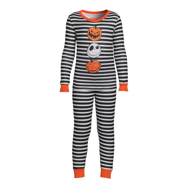 Disney Girls Halloween Nightmare Before Christmas Sleepwear Set, 2-Piece, Sizes 4-10 | Walmart (US)